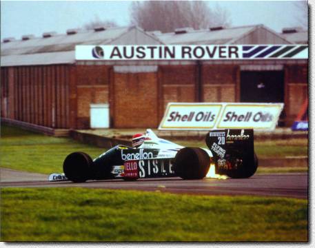 1986 F1 Benetton/BMW.test drive