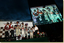 The podium at Miami