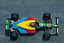 Have you noticed? The picture from Sao Paulo is not showing Emanuele Pirro, you see Johnny Herbert his fromer team mate in the Benetton-Cockpit. It is a very nice and unusal picture of the car in which Pirro made his debut in Grand Prix Motorsport.
