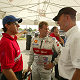 Rinaldo Capello, Tom Kristensen, Head of Audi Sport Dr Wolfgang Ullrich (from left)