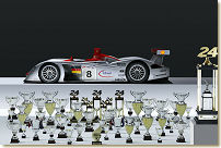 The Audi R8 scored 50 victories out of 60 races; Photo Audi Press