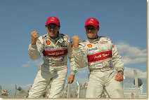 Rinaldo Capello and Tom Kristensen after their victory