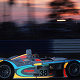The Champion Audi's reflective livery at sunset