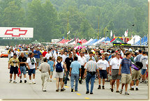 A Pit Walk for fans prior to the start