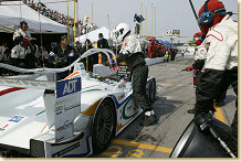 Pit-stop of Team ADT Champion Racing