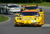 The GTS class battle between the two factory Corvettes and the  ACEMCO Saleen