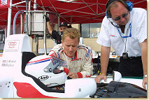 Johnny Herbert with his team mate Andy Wallace