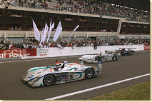 The finish at Le Mans