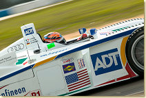 JJ Lehto in the Team ADT Champion Racing Audi R8 #38