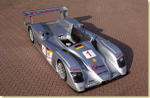 The Audi R8 of Joest for the 2003 American Le Mans Series (ALMS)