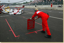 Pit stops for the Audi team under full course caution
