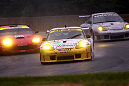 The #24 Alex Job Racing Porsche set the fastest GT class