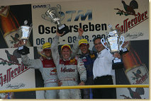 The podium at Oschersleben