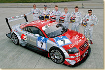 The Audi team at the Nürburgring 24 Hours 2004