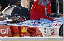 Rinaldo Capello at the wheel of the Audi R10