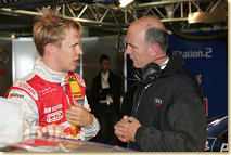Mattias Ekström and Head of Audi Motorsport Dr Wolfgang Ullrich