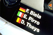 Emanuele Pirro fuhr zusammen mit seinem langjährigen Audi-Teamkollegen Frank Biela und mit dem Belgier Didier Theys, den er noch aus Formel 3-Zeiten kennt