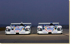  Team ADT Champion Racings pair of Audi R8 sports cars for the 2005 ALMS